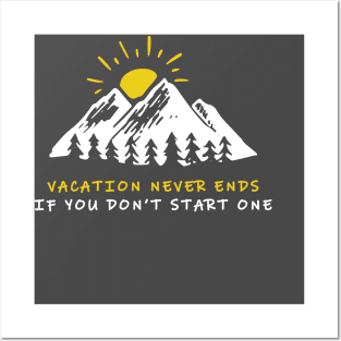 Funny vacation illustration art. Posters and Art